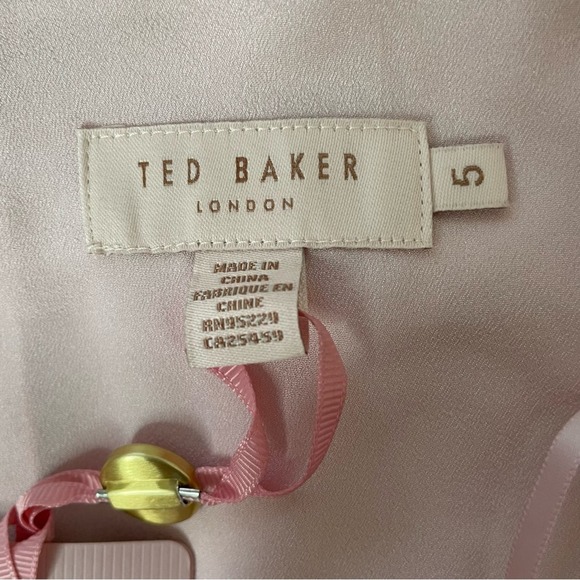 NWT Ted Baker SIRENTA Raspberry Bardot Skater Dress Ted Size 5/ US 12 - Picture 9 of 14